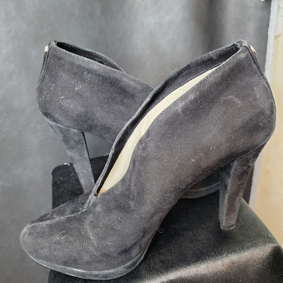 Michael Kors Black Suede Booties - Picture 2 of 4